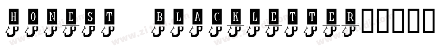 Honest Blackletter字体字体转换